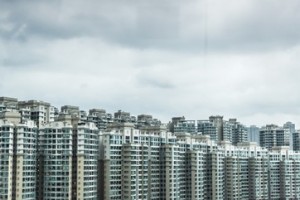 Abundance of apartment blocks, Hong Kong, China